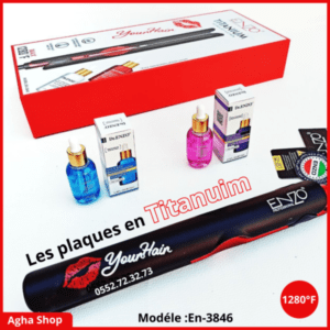 Lisseur Enzo titanium tourmaline 1280°F ????????ENZO EN-3846????????