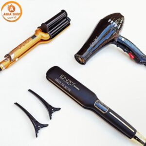 Gamme ENZO Noir ( lisseur En-3976 + Séchoir 8860 noir + Boucleur En-1967)