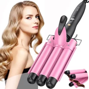Boucleur 3 Barrel ENZO Pink Deep Hair Waver EN-1967
