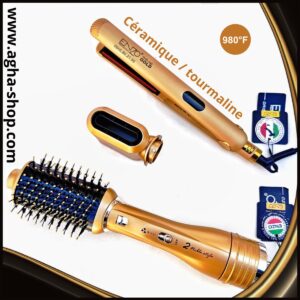 Pack gold ( brosse En-751 + lisseur 3981 gold )